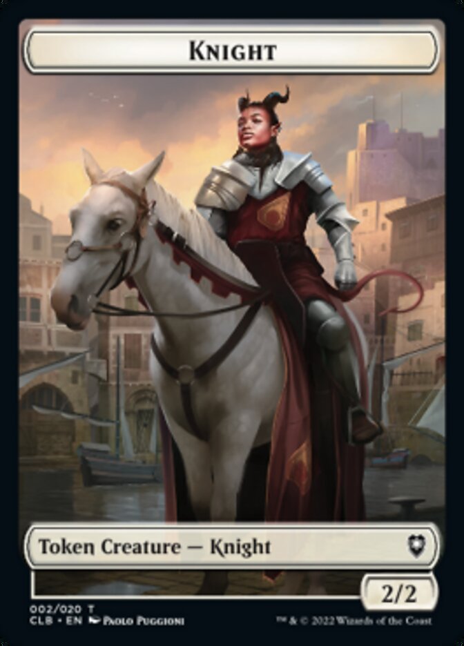 Treasure // Knight Double-Sided Token [Commander Legends: Battle for Baldur's Gate Tokens] | Deep Dive Games St. Marys