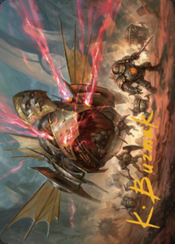 Liberator, Urza's Battlethopter Art Card (Gold-Stamped Signature) [The Brothers' War Art Series] | Deep Dive Games St. Marys