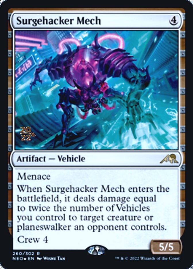 Surgehacker Mech [Kamigawa: Neon Dynasty Prerelease Promos] | Deep Dive Games St. Marys