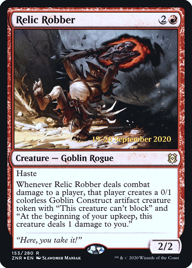 Relic Robber [Zendikar Rising Prerelease Promos] | Deep Dive Games St. Marys