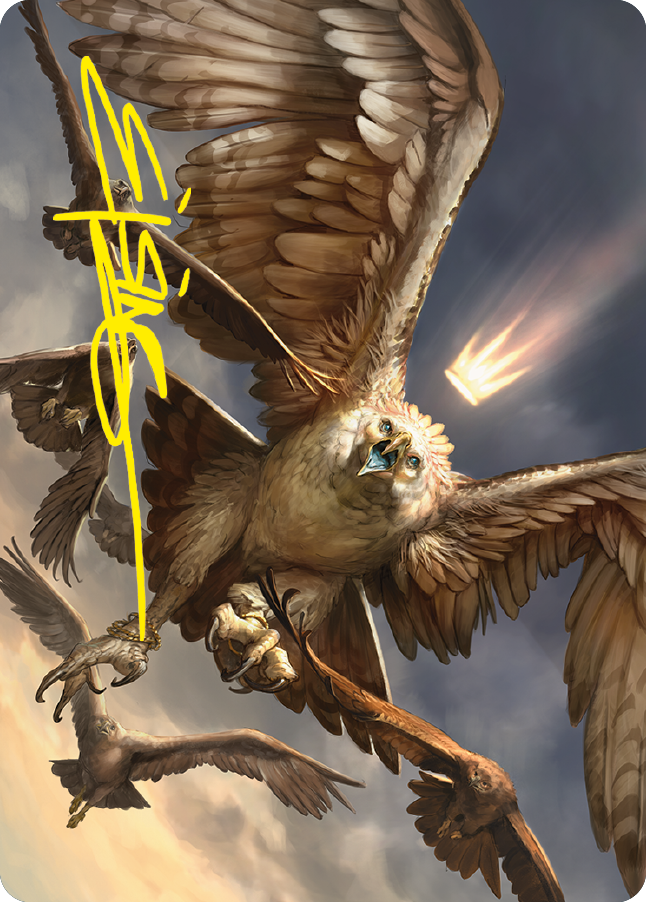 Gwaihir, Greatest of the Eagles Art Card (Gold-Stamped Signature) [The Lord of the Rings: Tales of Middle-earth Art Series] | Deep Dive Games St. Marys