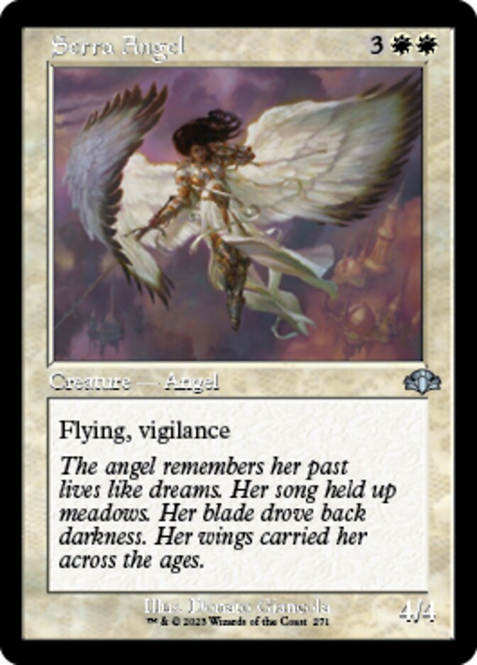 Serra Angel (Retro) [Dominaria Remastered] | Deep Dive Games St. Marys