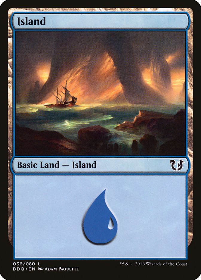 Island (36) [Duel Decks: Blessed vs. Cursed] | Deep Dive Games St. Marys