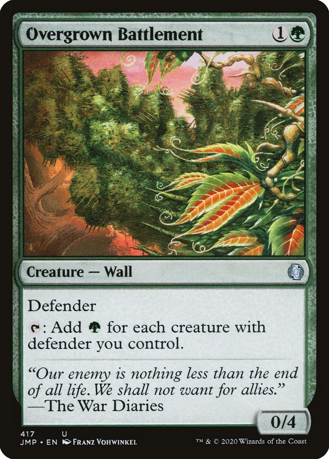 Overgrown Battlement [Jumpstart] | Deep Dive Games St. Marys