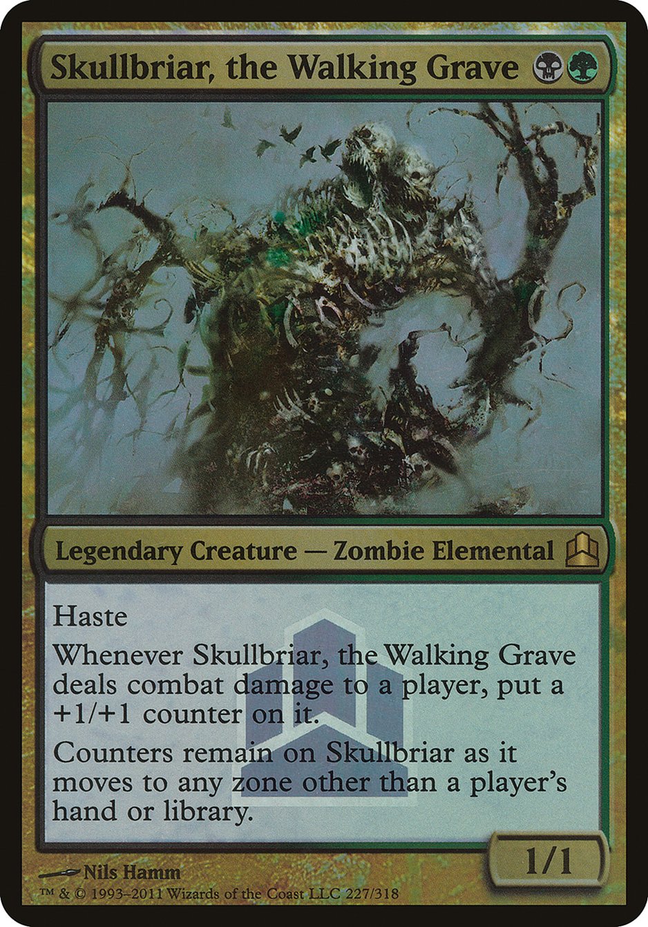 Skullbriar, the Walking Grave (Launch) (Oversized) [Commander 2011 Oversized] | Deep Dive Games St. Marys