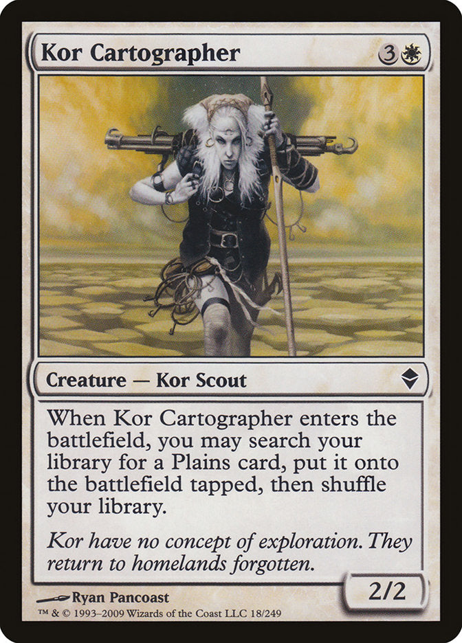 Kor Cartographer [Zendikar] | Deep Dive Games St. Marys