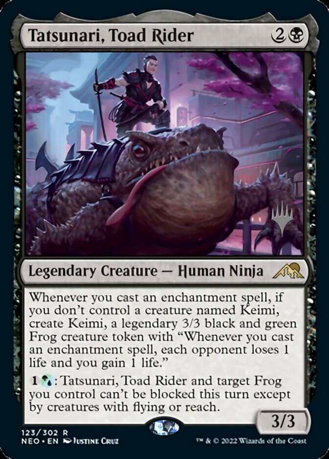 Tatsunari, Toad Rider (Promo Pack) [Kamigawa: Neon Dynasty Promos] | Deep Dive Games St. Marys