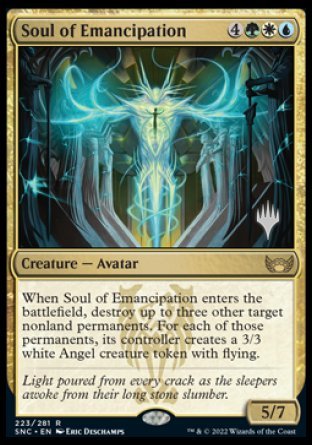 Soul of Emancipation (Promo Pack) [Streets of New Capenna Promos] | Deep Dive Games St. Marys