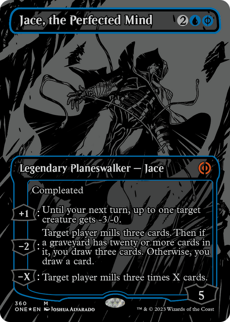 Jace, the Perfected Mind (Oil Slick Raised Foil) [Phyrexia: All Will Be One] | Deep Dive Games St. Marys