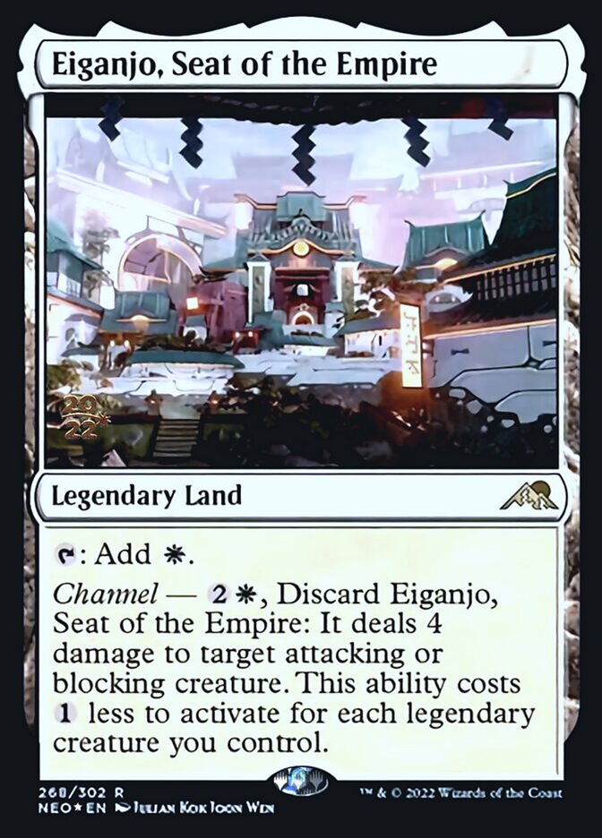 Eiganjo, Seat of the Empire [Kamigawa: Neon Dynasty Prerelease Promos] | Deep Dive Games St. Marys