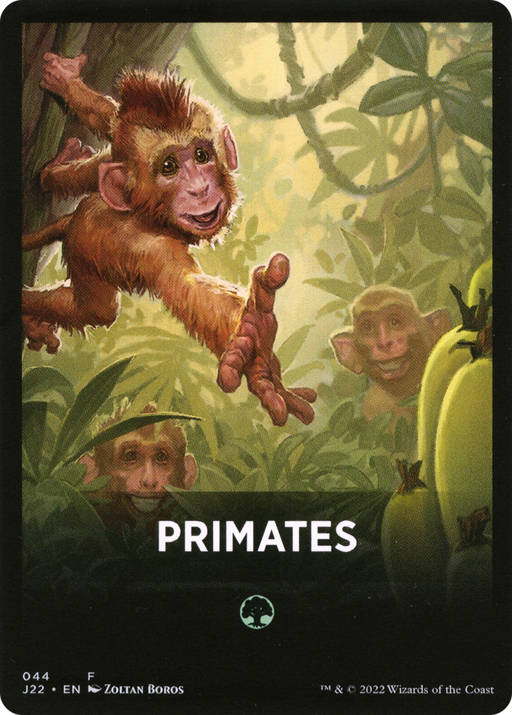 Primates Theme Card [Jumpstart 2022 Front Cards] | Deep Dive Games St. Marys