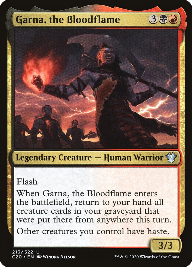 Garna, the Bloodflame [Commander 2020] | Deep Dive Games St. Marys