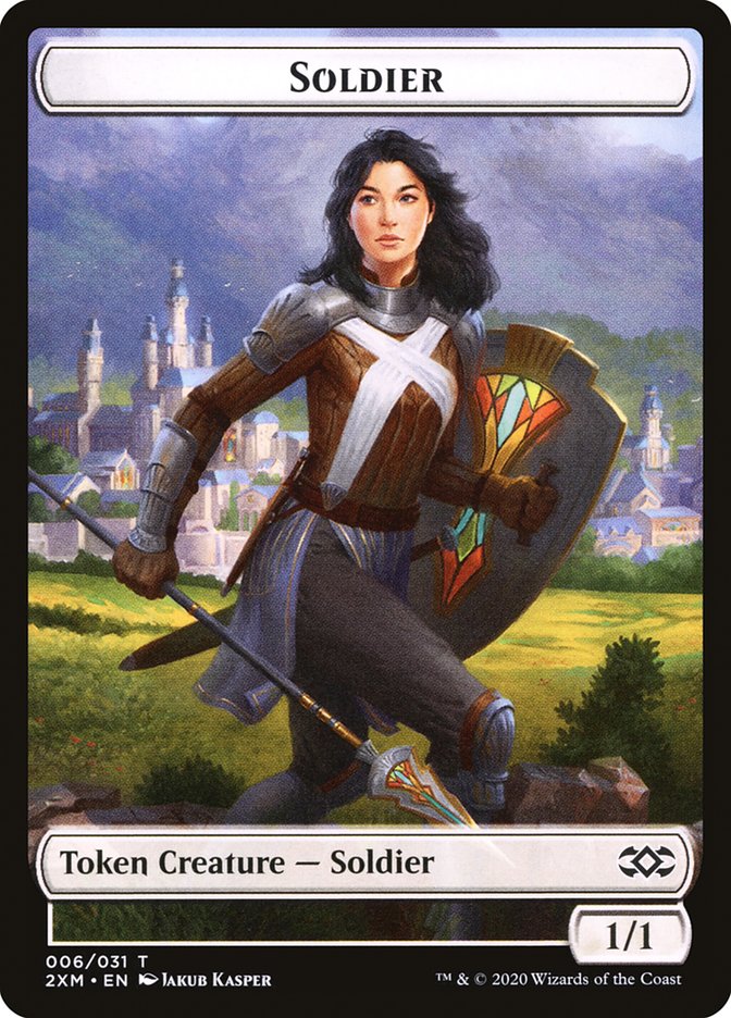 Soldier Token [Double Masters Tokens] | Deep Dive Games St. Marys