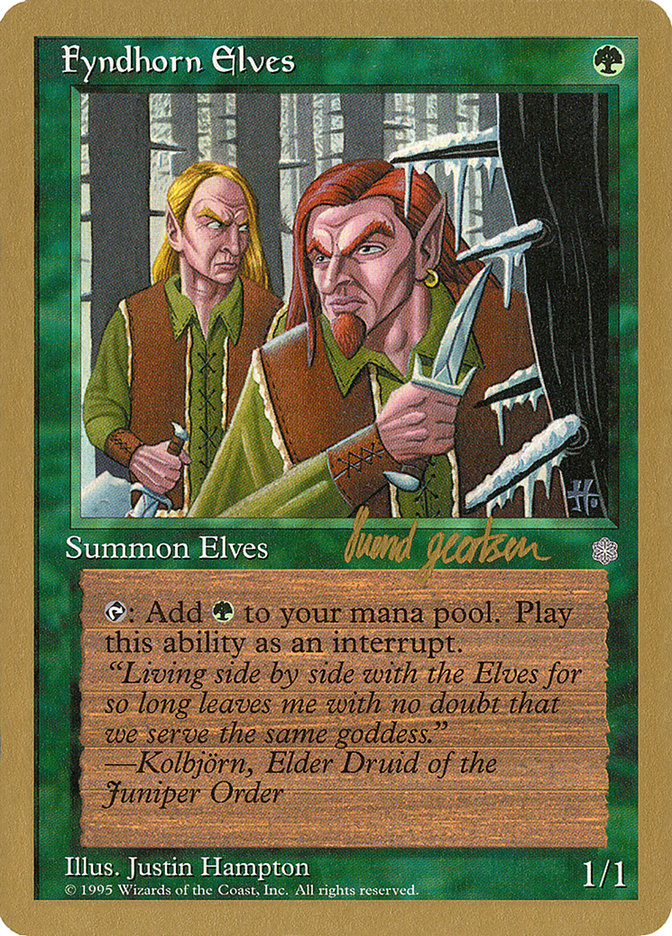 Fyndhorn Elves (Svend Geertsen) [World Championship Decks 1997] | Deep Dive Games St. Marys