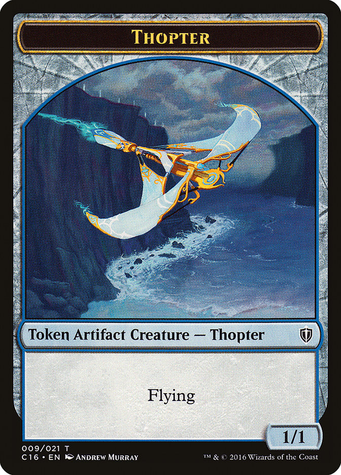 Horror // Thopter Double-Sided Token [Commander 2016 Tokens] | Deep Dive Games St. Marys