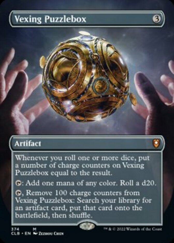 Vexing Puzzlebox (Borderless Alternate Art) [Commander Legends: Battle for Baldur's Gate] | Deep Dive Games St. Marys