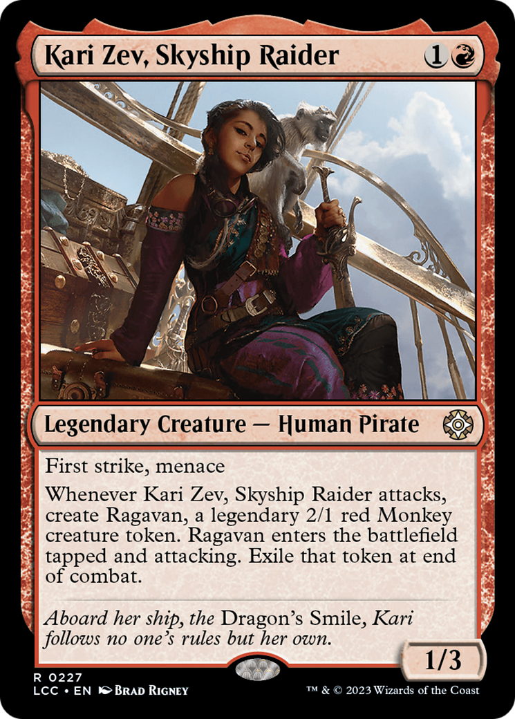 Kari Zev, Skyship Raider [The Lost Caverns of Ixalan Commander] | Deep Dive Games St. Marys