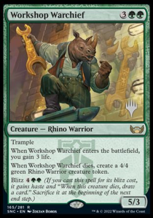 Workshop Warchief (Promo Pack) [Streets of New Capenna Promos] | Deep Dive Games St. Marys