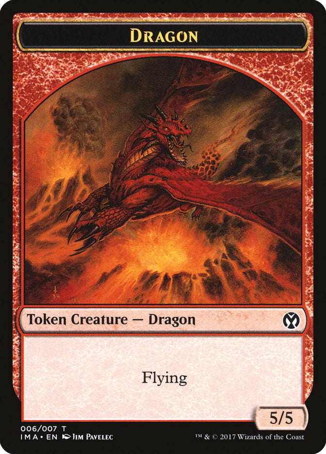 Dragon Token (006/007) [Iconic Masters Tokens] | Deep Dive Games St. Marys