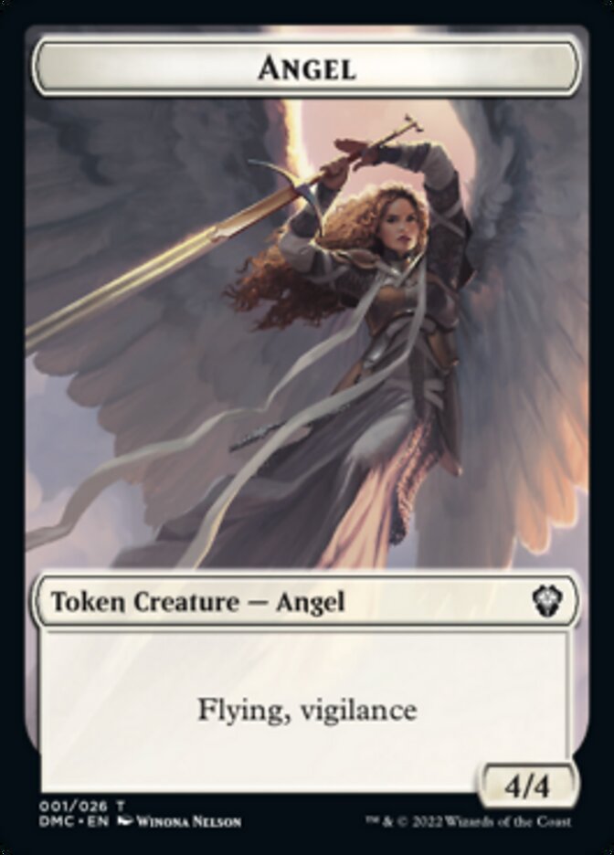 Angel Token [Dominaria United Commander Tokens] | Deep Dive Games St. Marys