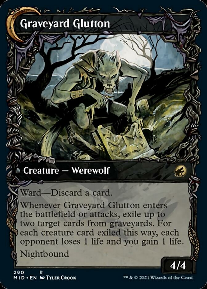 Graveyard Trespasser // Graveyard Glutton (Showcase Equinox) [Innistrad: Midnight Hunt] | Deep Dive Games St. Marys