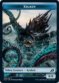 Kraken // Human Soldier (005) Double-Sided Token [Ikoria: Lair of Behemoths Tokens] | Deep Dive Games St. Marys