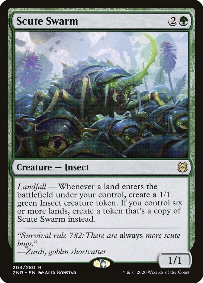 Scute Swarm [Zendikar Rising] | Deep Dive Games St. Marys