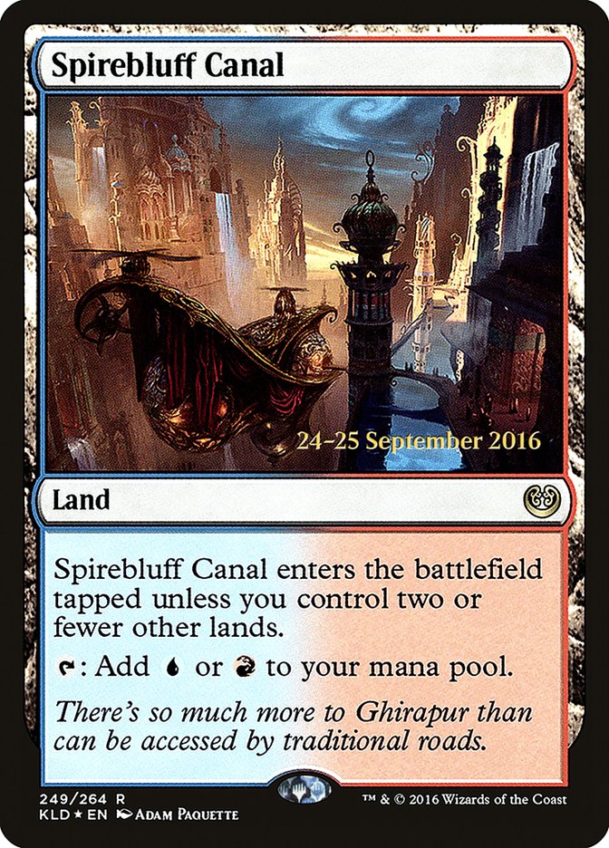 Spirebluff Canal [Kaladesh Prerelease Promos] | Deep Dive Games St. Marys