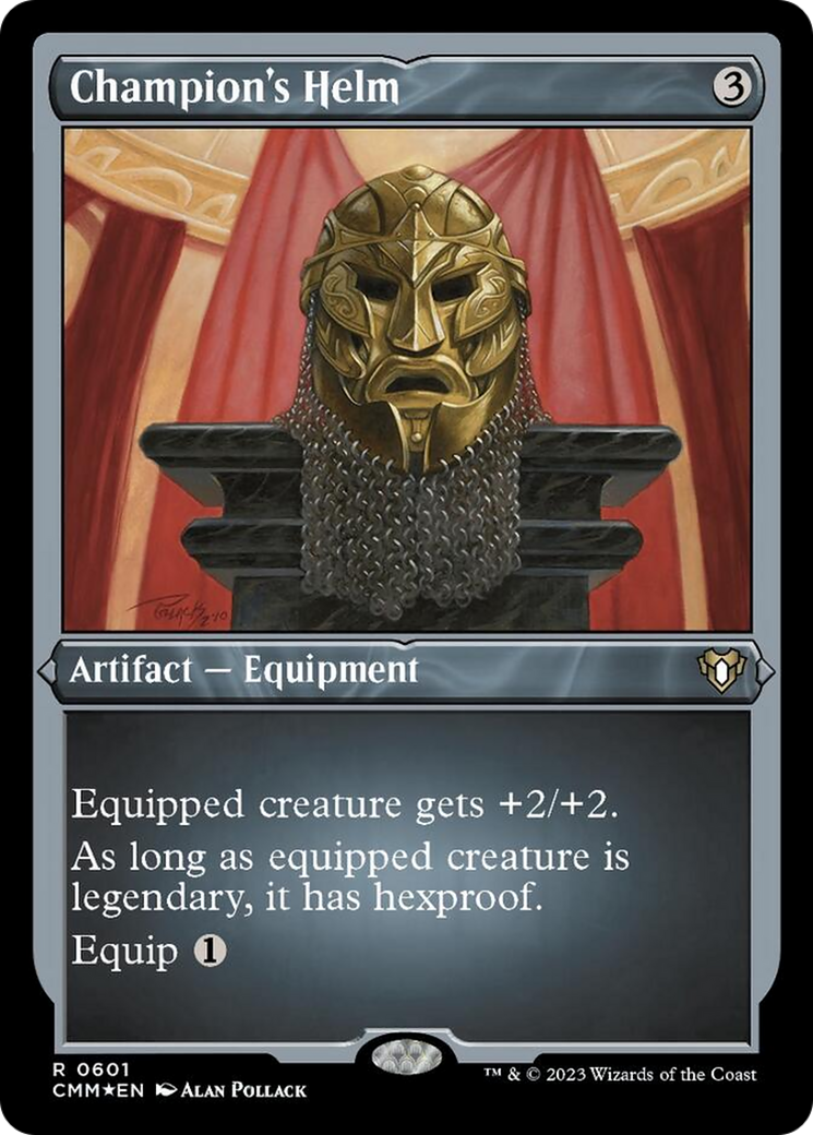 Champion's Helm (Foil Etched) [Commander Masters] | Deep Dive Games St. Marys