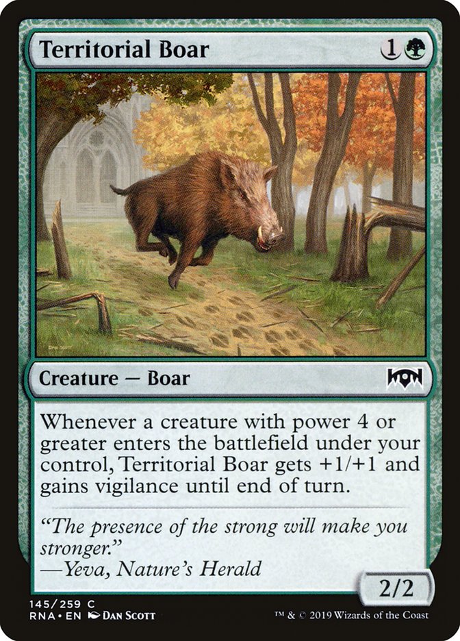 Territorial Boar [Ravnica Allegiance] | Deep Dive Games St. Marys