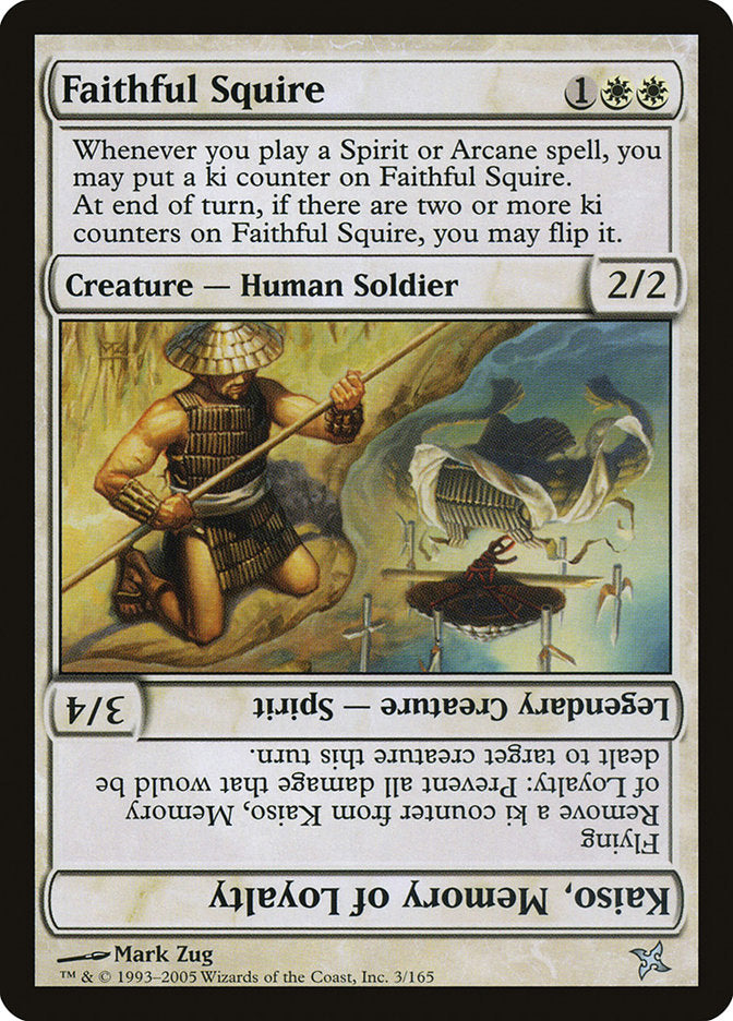 Faithful Squire // Kaiso, Memory of Loyalty [Betrayers of Kamigawa] | Deep Dive Games St. Marys