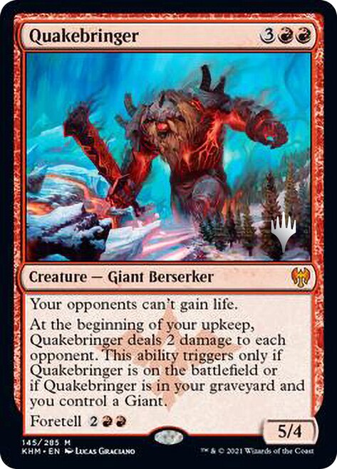 Quakebringer (Promo Pack) [Kaldheim Promos] | Deep Dive Games St. Marys