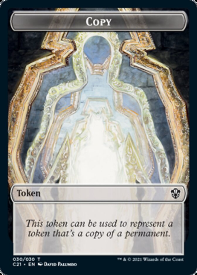 Copy // Fractal Double-Sided Token [Commander 2021 Tokens] | Deep Dive Games St. Marys