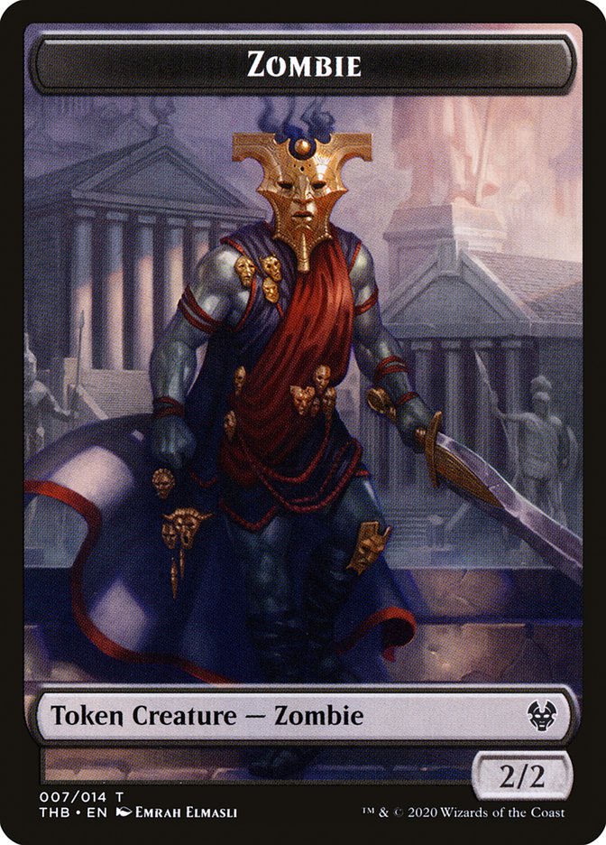 Human Soldier // Zombie Double-Sided Token [Theros Beyond Death Tokens] | Deep Dive Games St. Marys