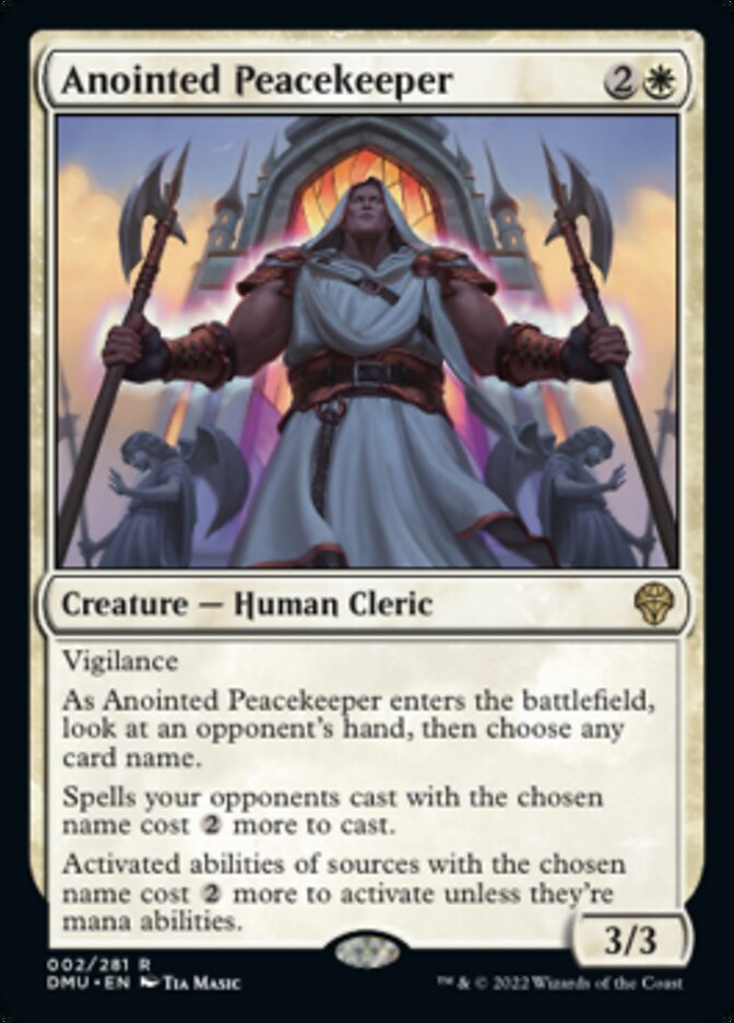 Anointed Peacekeeper [Dominaria United] | Deep Dive Games St. Marys