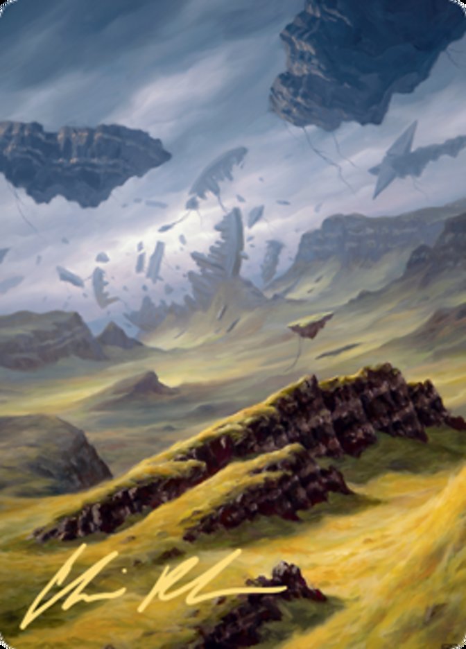 Plains 3 Art Card (Gold-Stamped Signature) [Zendikar Rising Art Series] | Deep Dive Games St. Marys