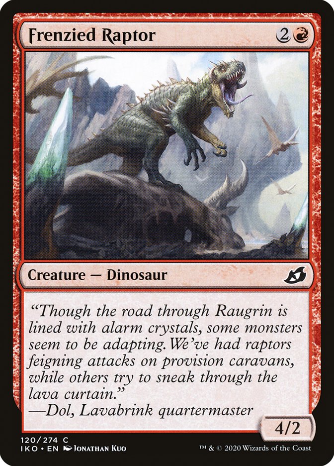 Frenzied Raptor [Ikoria: Lair of Behemoths] | Deep Dive Games St. Marys