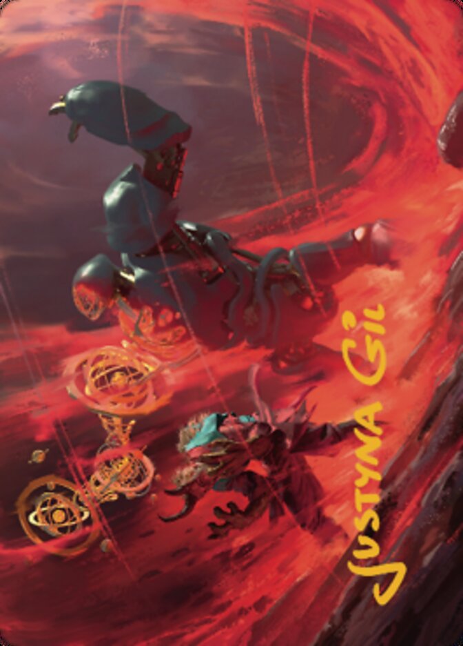 Twinferno Art Card (Gold-Stamped Signature) [Dominaria United Art Series] | Deep Dive Games St. Marys