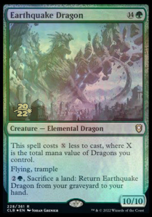 Earthquake Dragon [Commander Legends: Battle for Baldur's Gate Prerelease Promos] | Deep Dive Games St. Marys