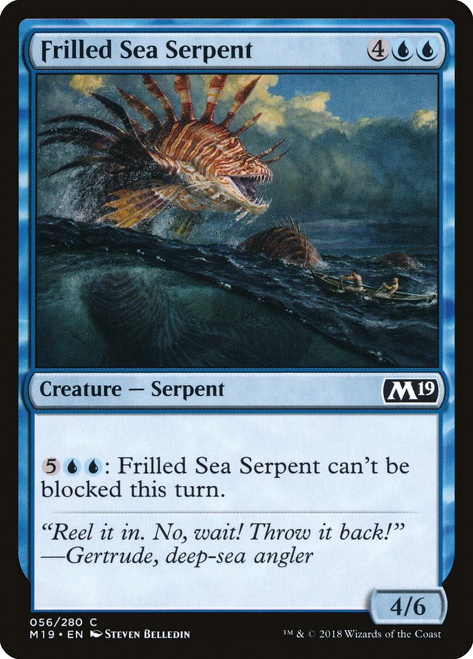 Frilled Sea Serpent [Core Set 2019] | Deep Dive Games St. Marys