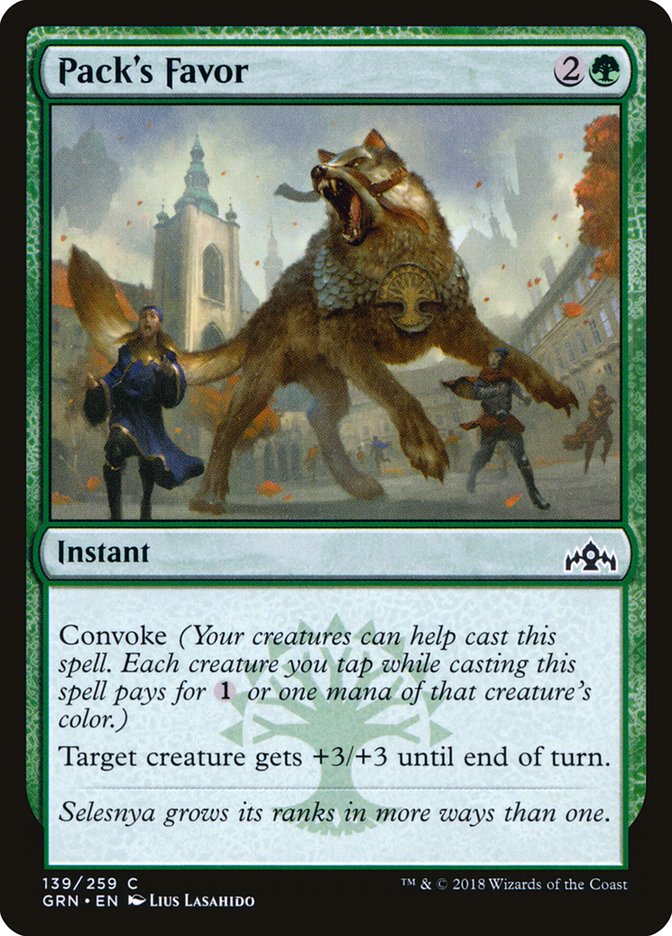 Pack's Favor [Guilds of Ravnica] | Deep Dive Games St. Marys
