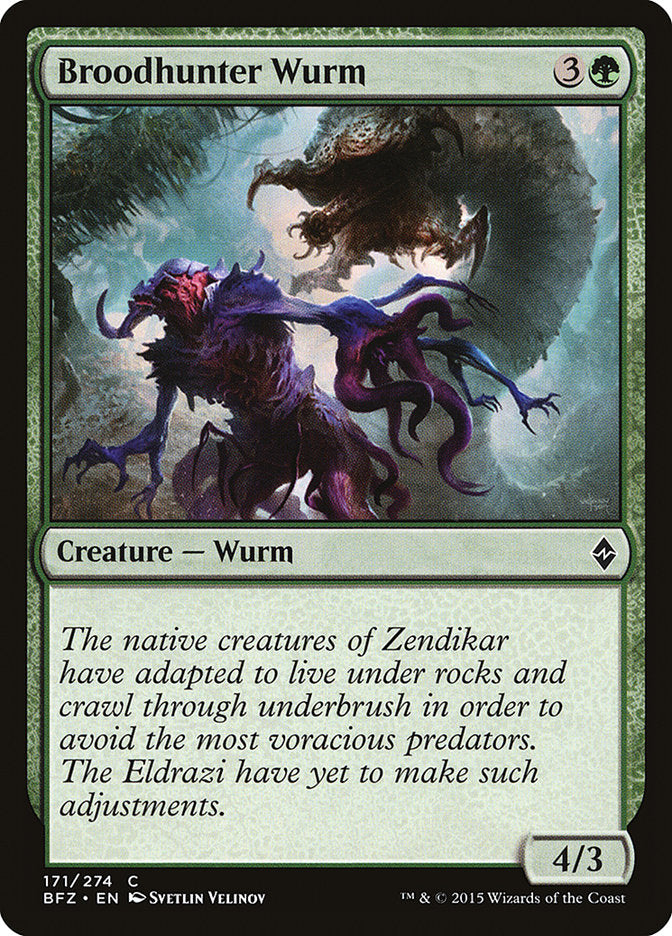 Broodhunter Wurm [Battle for Zendikar] | Deep Dive Games St. Marys