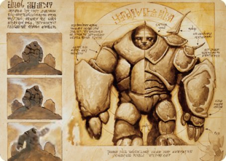 Precursor Golem Art Card [The Brothers' War Art Series] | Deep Dive Games St. Marys