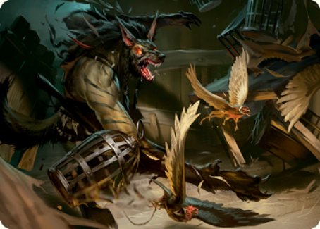 Wing Shredder Art Card [Innistrad: Midnight Hunt Art Series] | Deep Dive Games St. Marys
