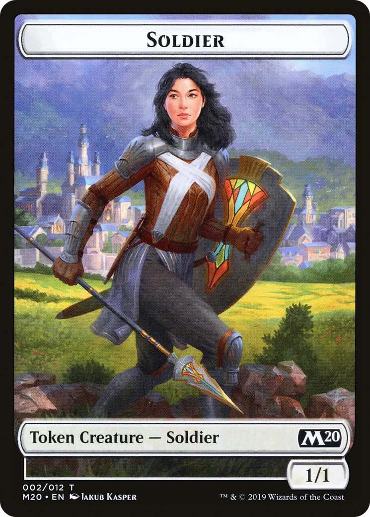 Soldier // Dinosaur Double-Sided Token [Game Night 2019 Tokens] | Deep Dive Games St. Marys