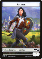 Soldier // Dinosaur Double-Sided Token [Game Night 2019 Tokens] | Deep Dive Games St. Marys