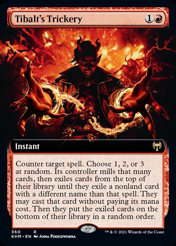 Tibalt's Trickery (Extended Art) [Kaldheim] | Deep Dive Games St. Marys