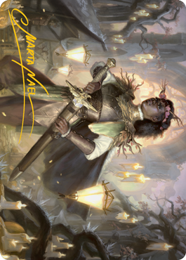Sungold Sentinel Art Card (Gold-Stamped Signature) [Innistrad: Midnight Hunt Art Series] | Deep Dive Games St. Marys