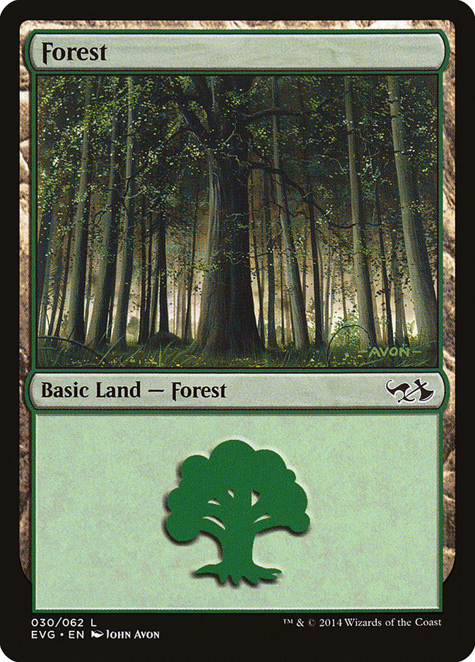 Forest (30) (Elves vs. Goblins) [Duel Decks Anthology] | Deep Dive Games St. Marys