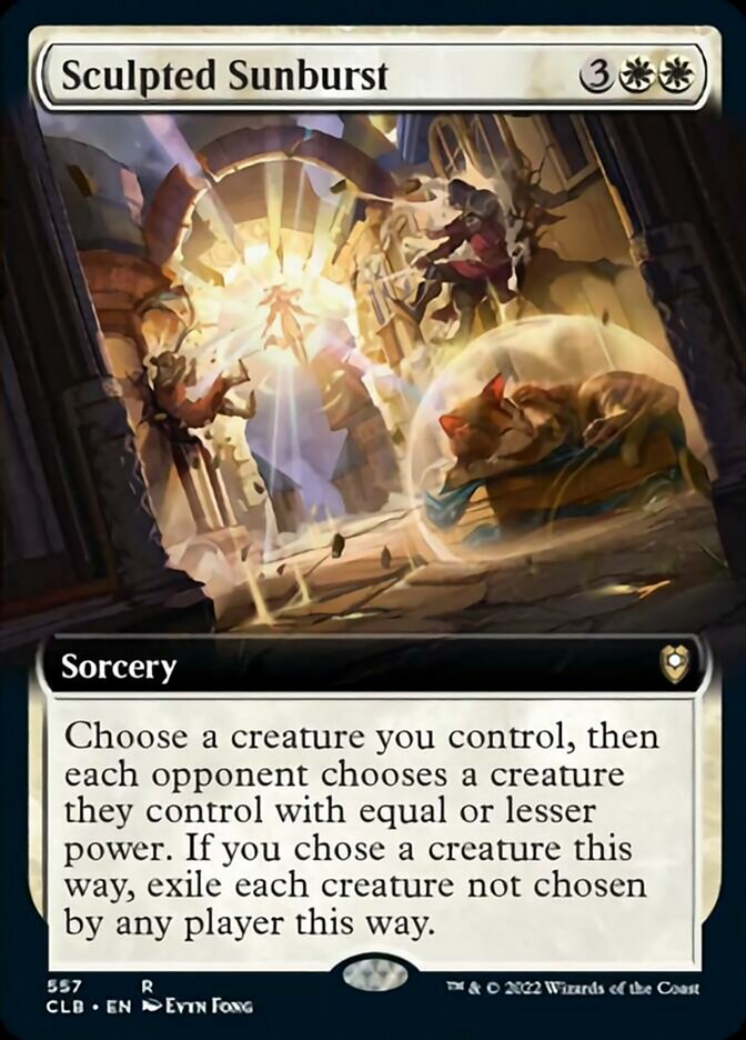 Sculpted Sunburst (Extended Art) [Commander Legends: Battle for Baldur's Gate] | Deep Dive Games St. Marys